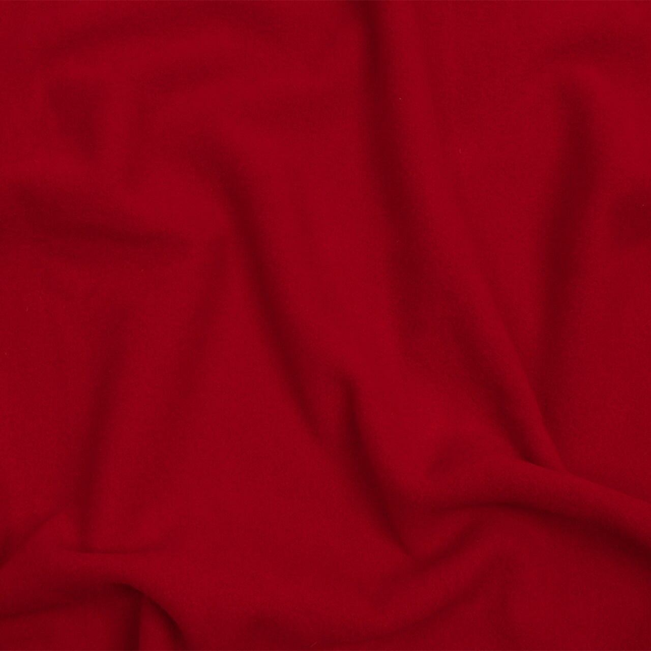 1 Yard Wool and Cashmere Coating Made in Italy - Poppy Red - Alberini Collection 60’’ Width